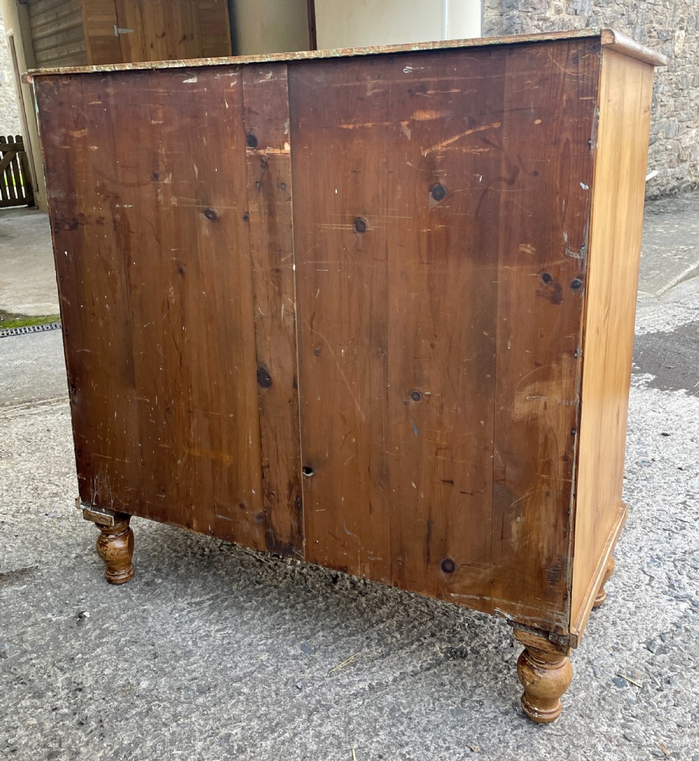 Antique Stripped Pine Chest of Drawers View XIV