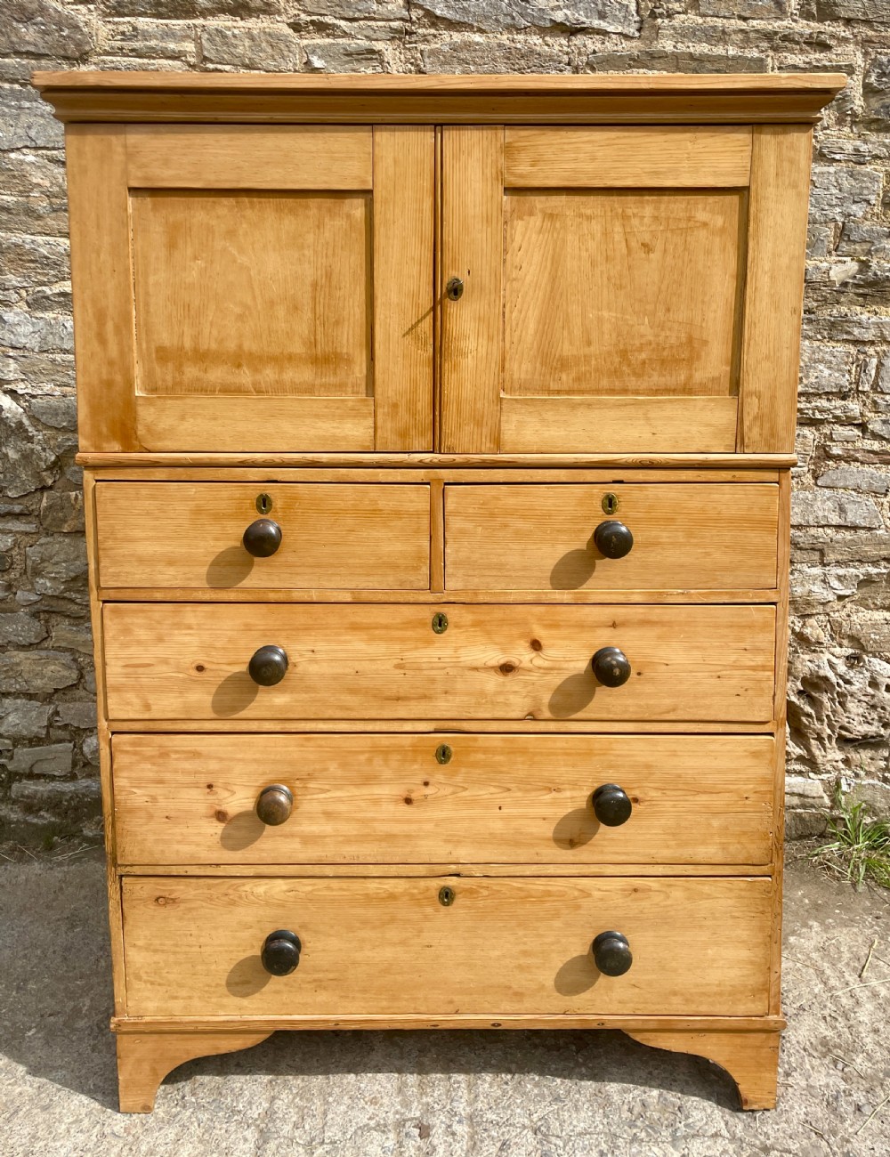 Antique Pine Housekeepers Cupboard