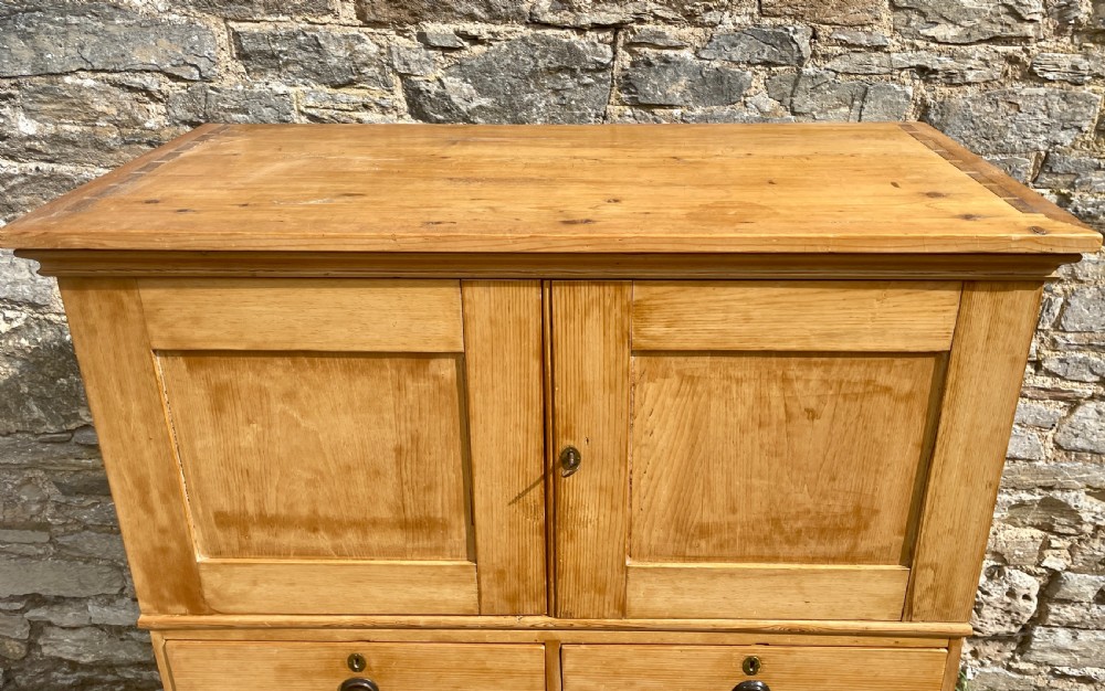 Antique Pine Housekeepers Cupboard View IX