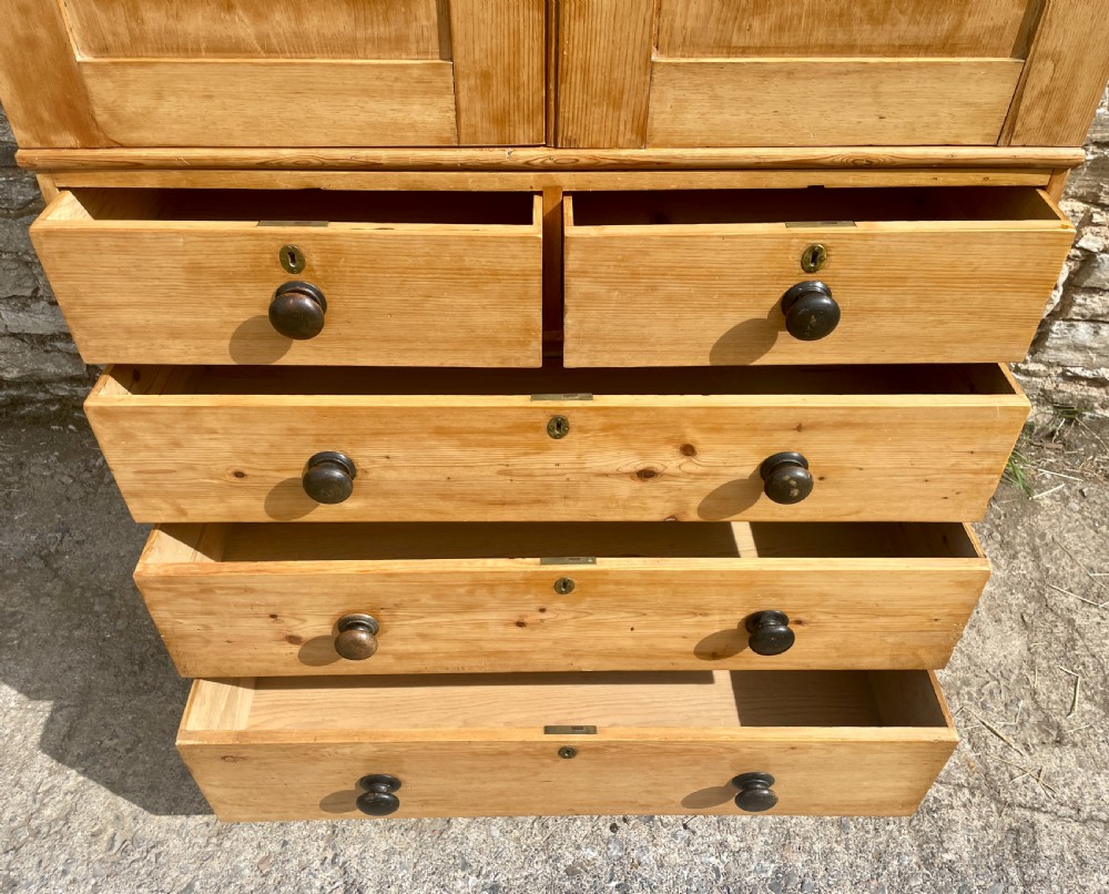 Antique Pine Housekeepers Cupboard View XI