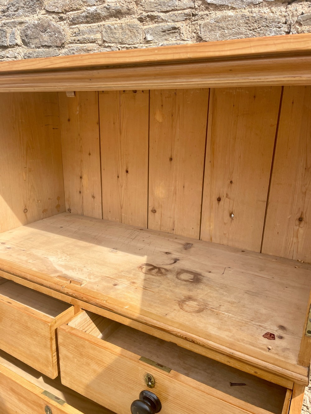 Antique Pine Housekeepers Cupboard View XII