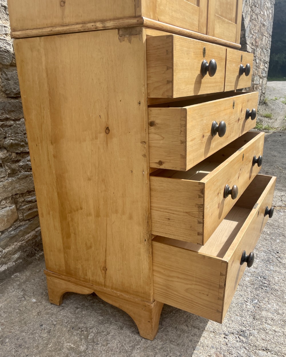 Antique Pine Housekeepers Cupboard View XVI