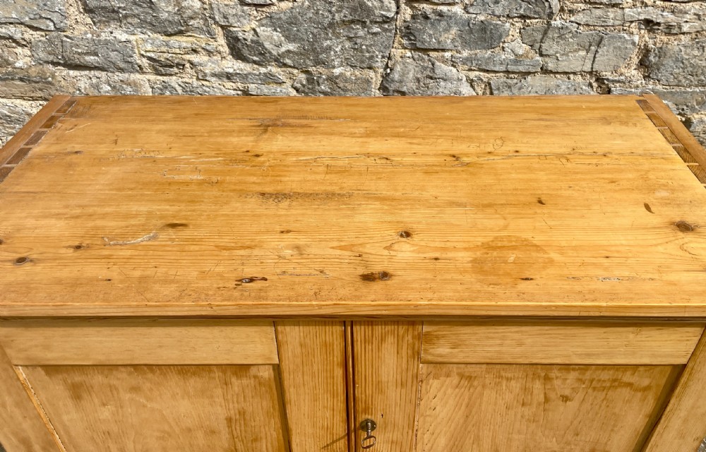 Antique Pine Housekeepers Cupboard View XX