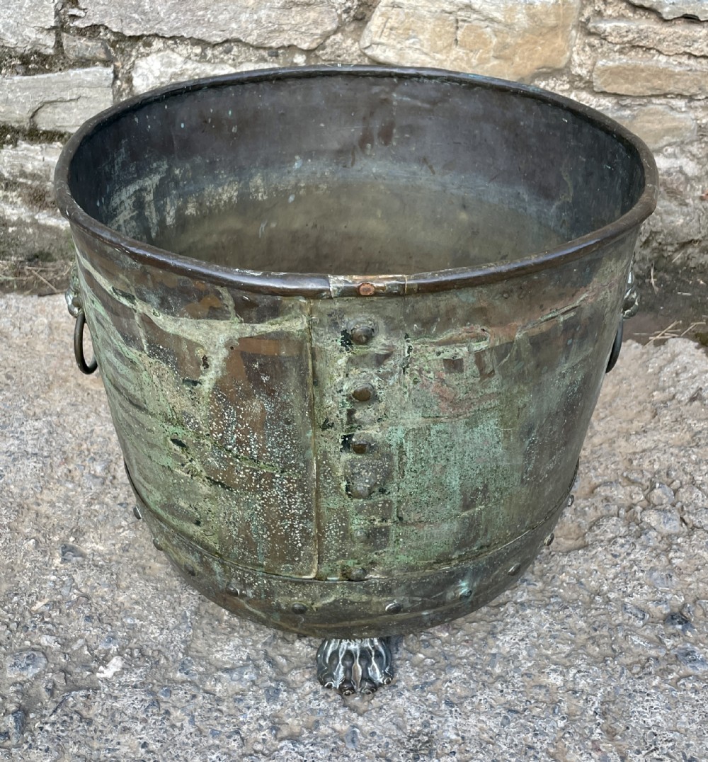 Victorian Verdigris Riveted Copper