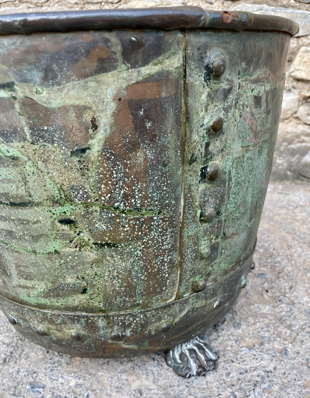Victorian Verdigris Riveted Copper View XI