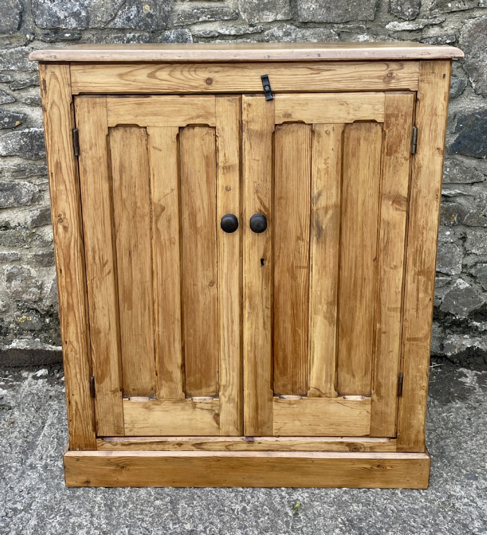 Antique Stripped Pine Cupboard