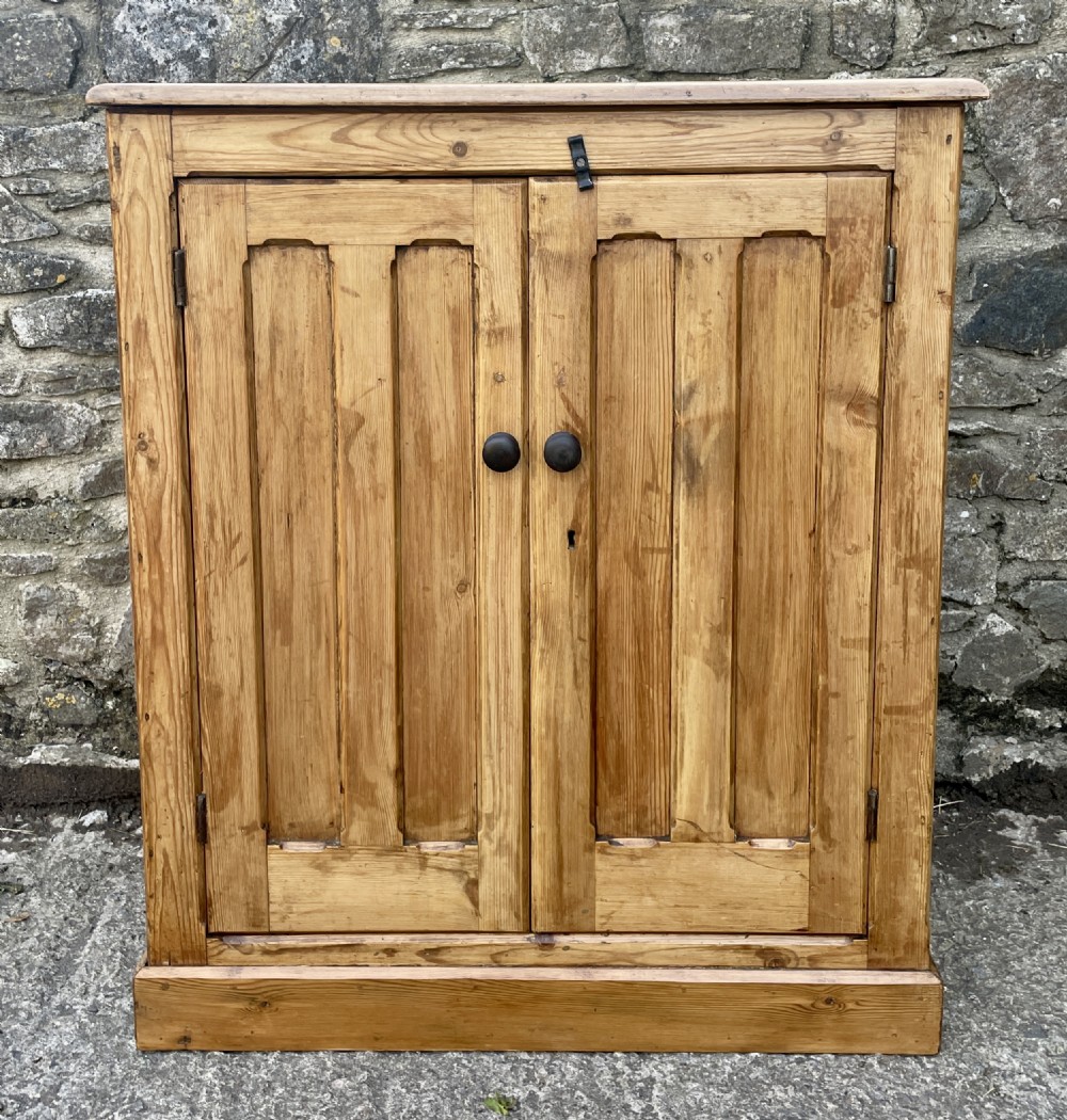 Antique Stripped Pine Cupboard View IV