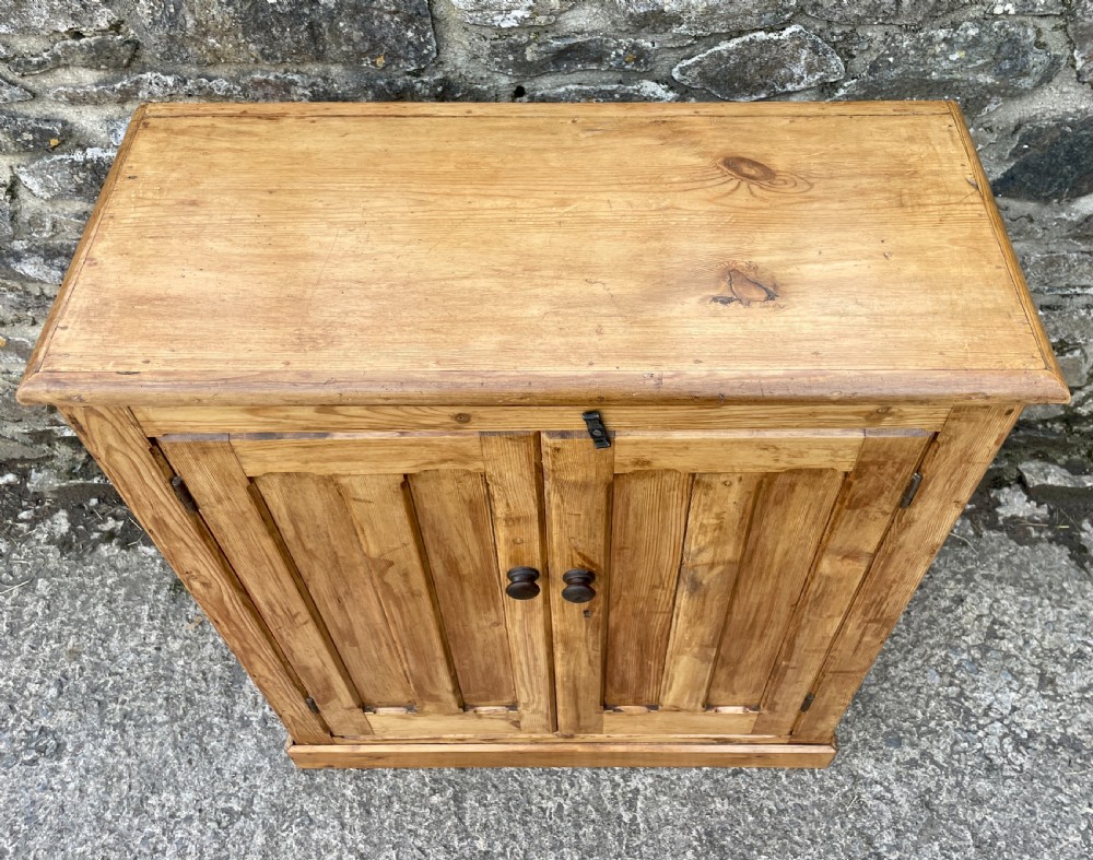 Antique Stripped Pine Cupboard View X