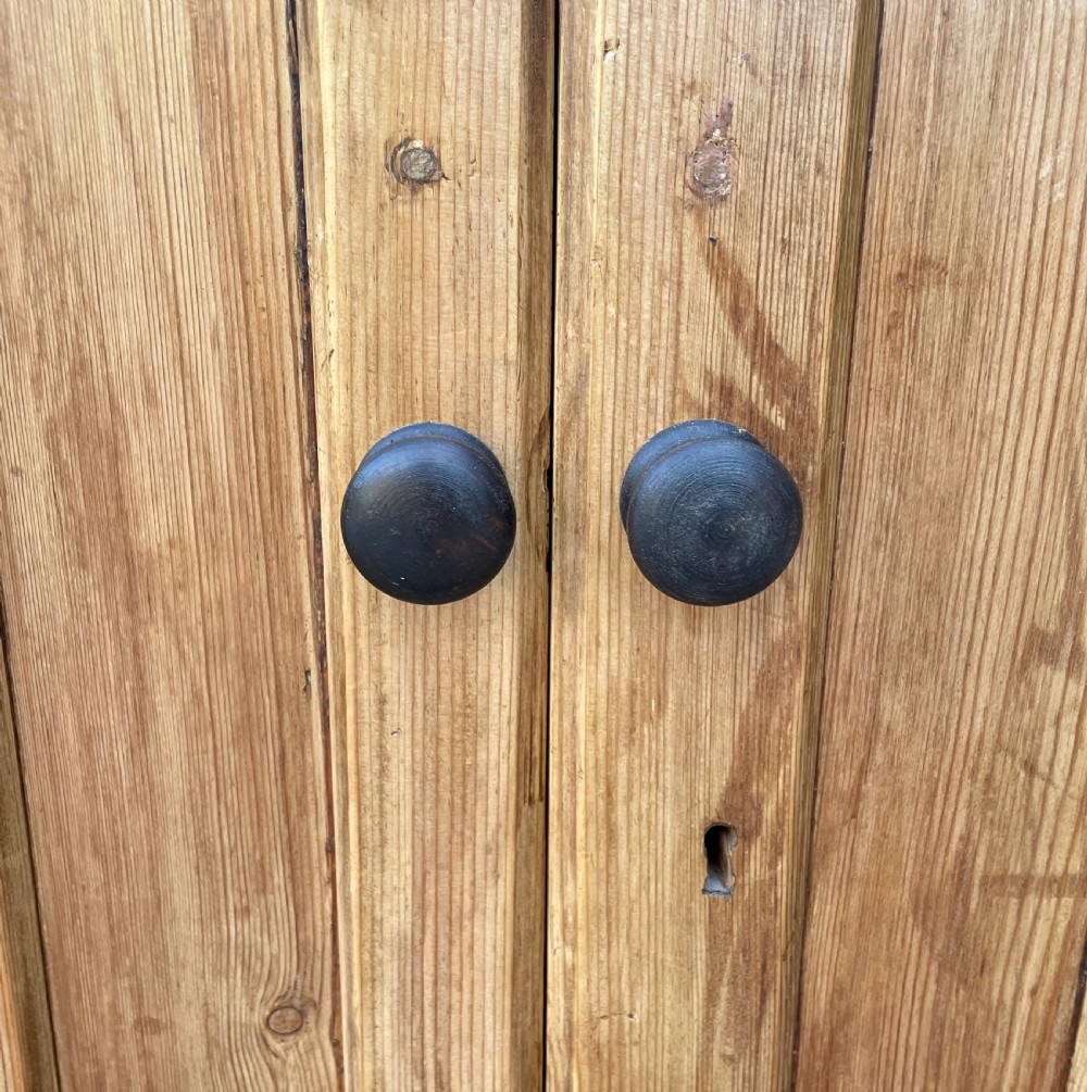 Antique Stripped Pine Cupboard View XI