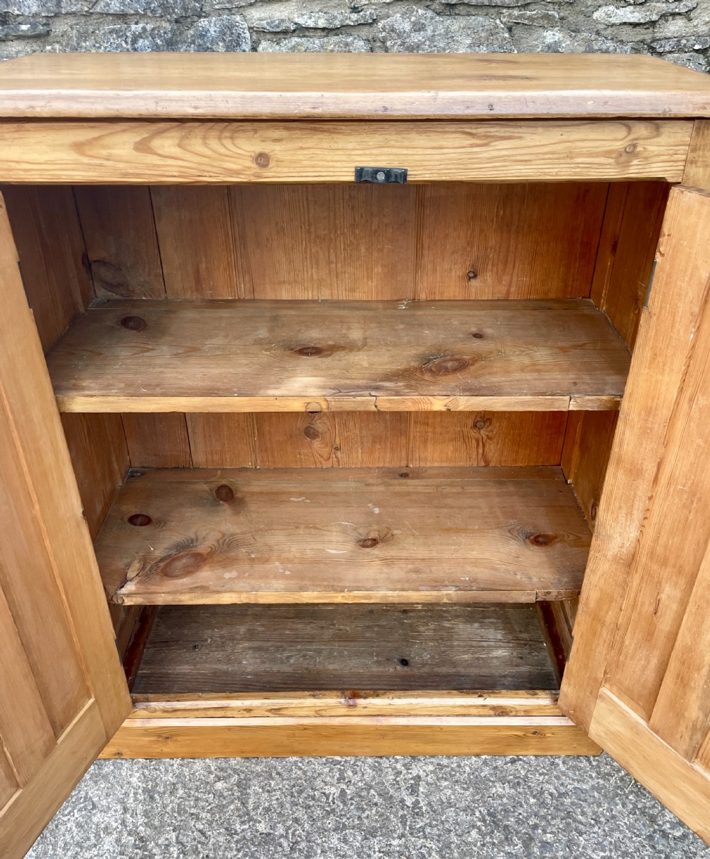 Antique Stripped Pine Cupboard View XIII