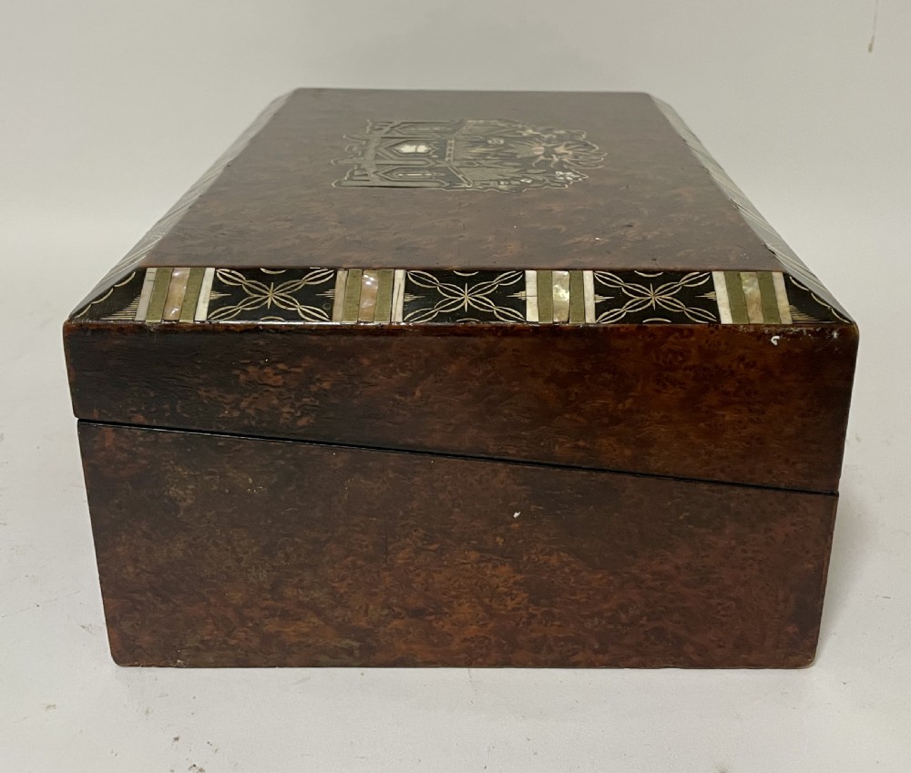 Antique Inlaid Writing Slope View IV