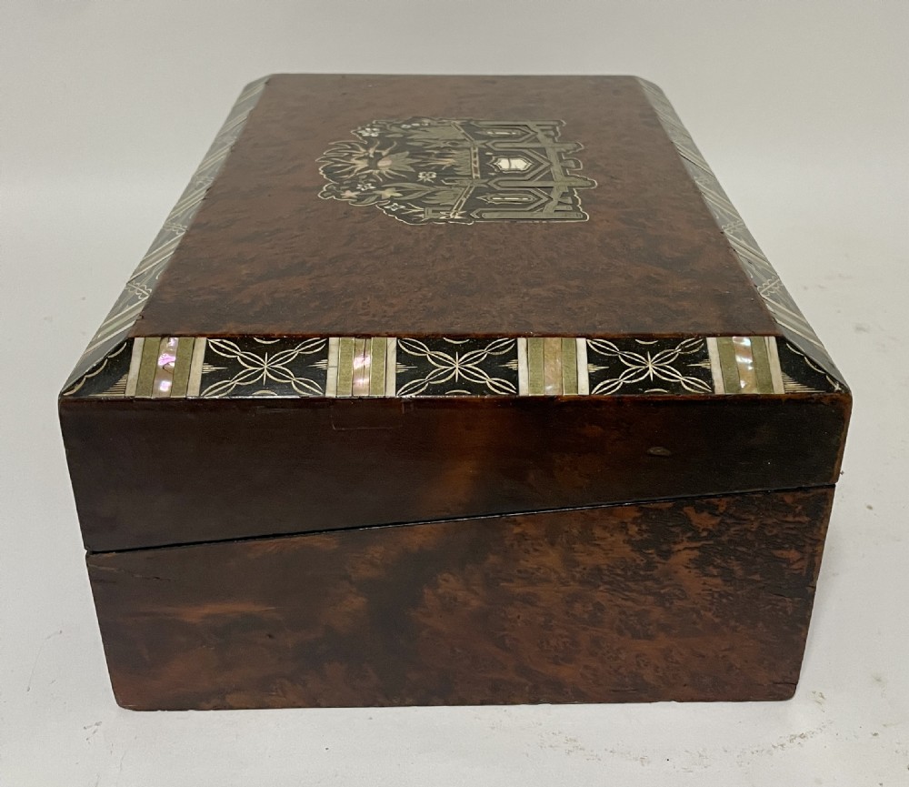 Antique Inlaid Writing Slope View VI