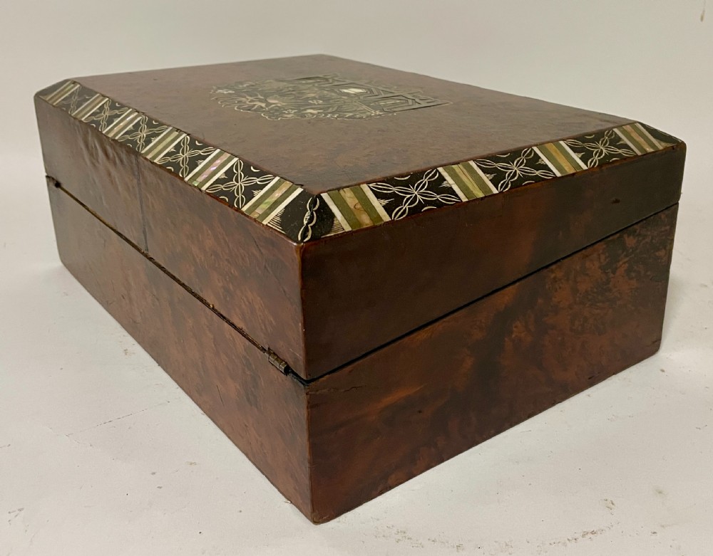Antique Inlaid Writing Slope View XIII