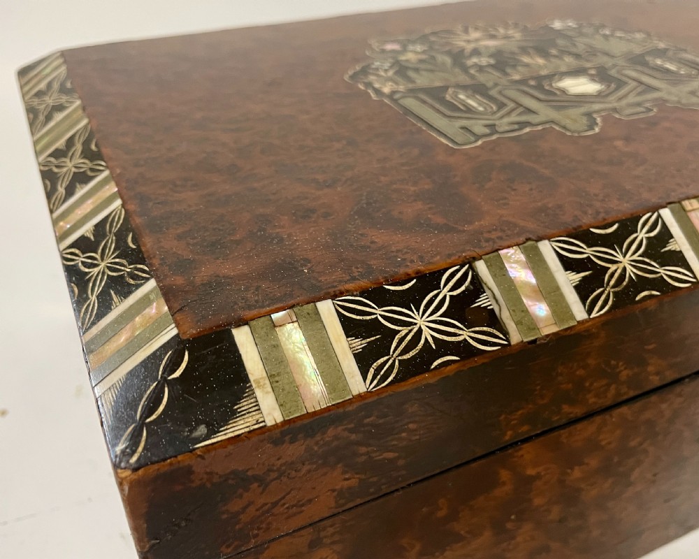 Antique Inlaid Writing Slope View XIV