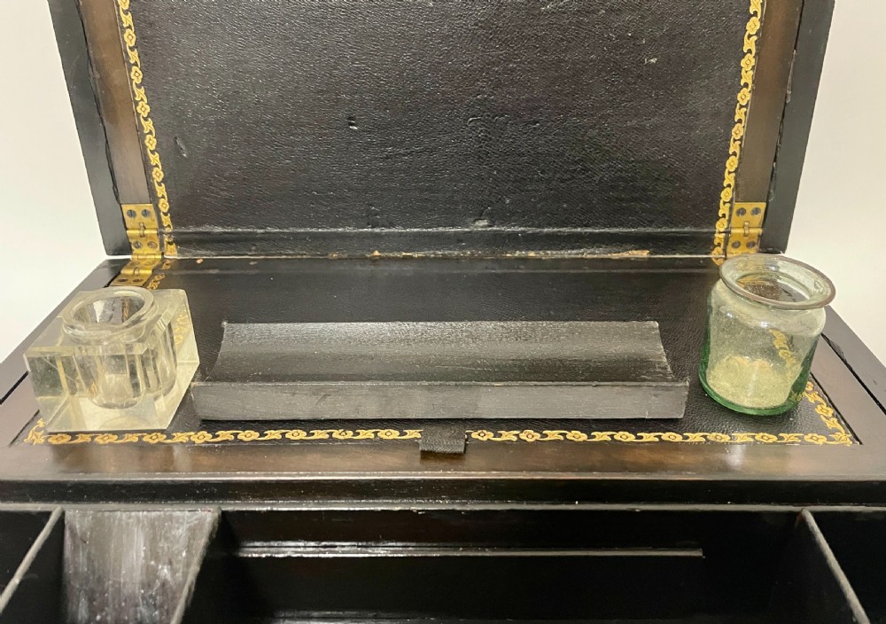 Antique Inlaid Writing Slope View XVI