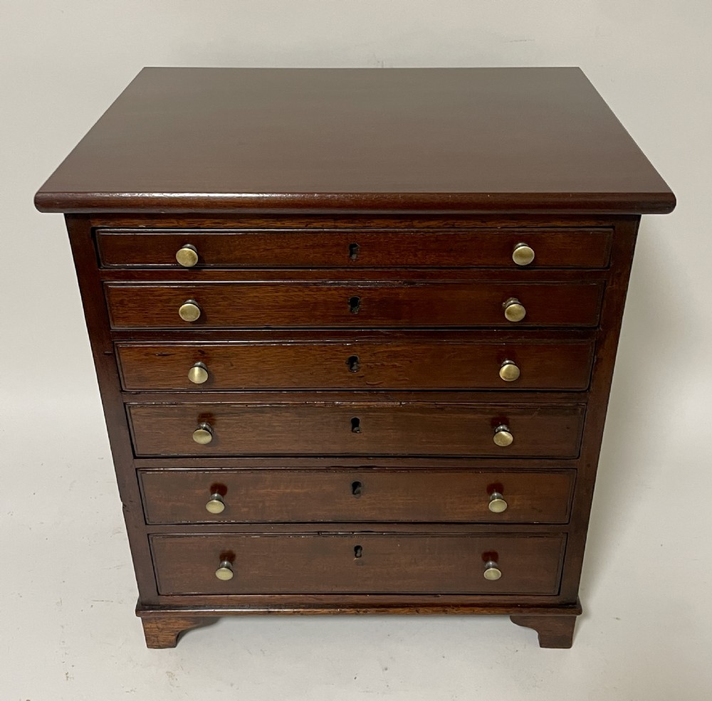 Antique Mahogany Collector's Chest View II