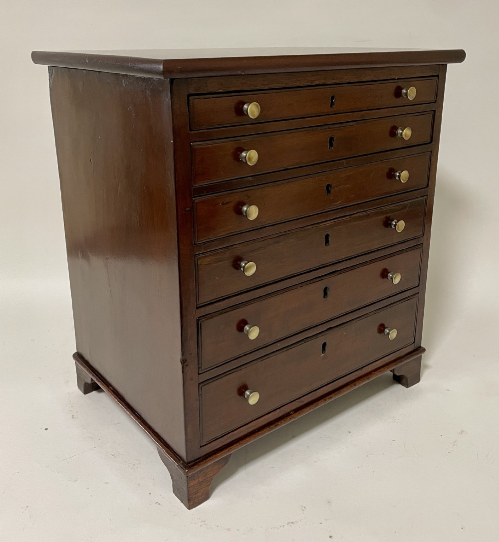 Antique Mahogany Collector's Chest View XI