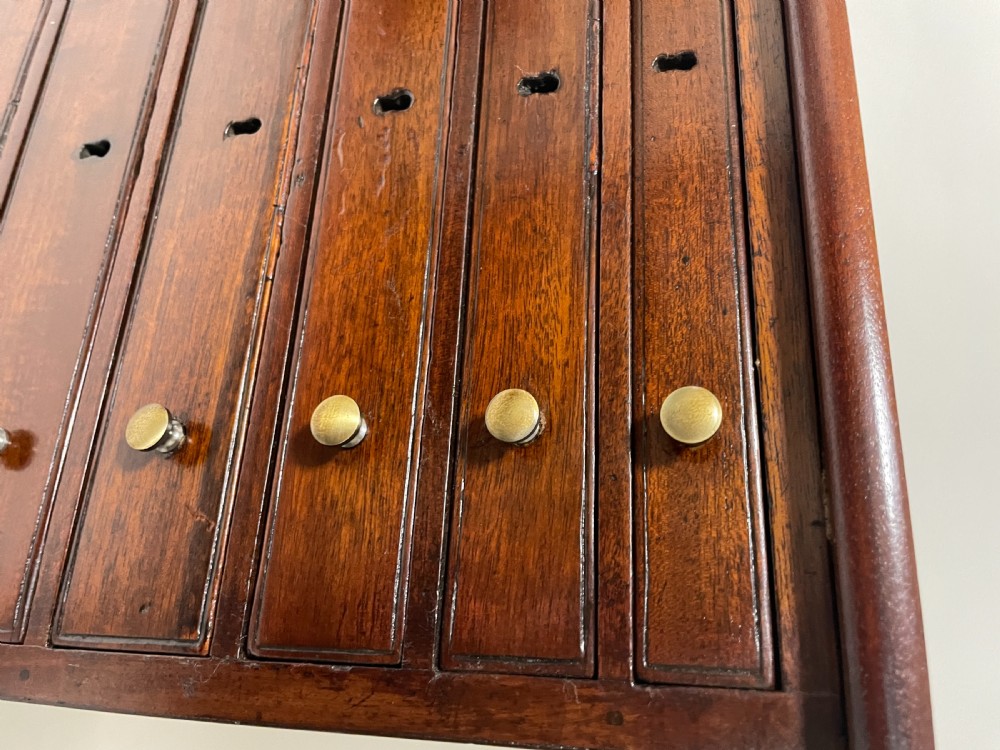Antique Mahogany Collector's Chest View XIII