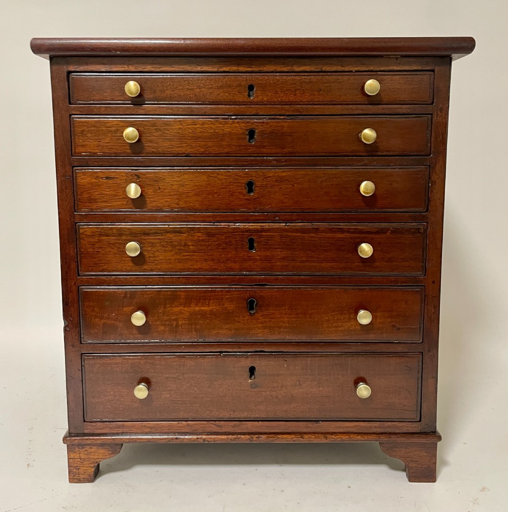 Antique Mahogany Collector's Chest View XIV