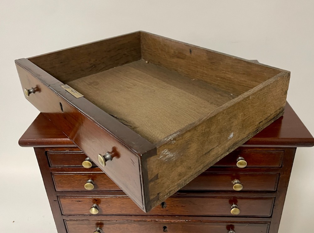 Antique Mahogany Collector's Chest View XV