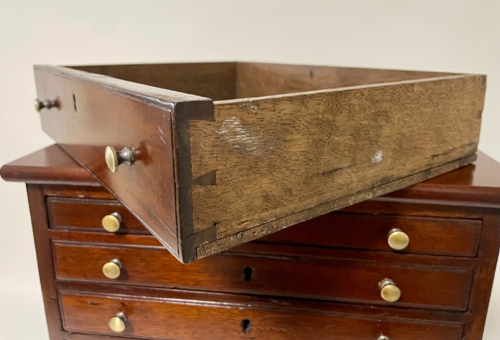 Antique Mahogany Collector's Chest View XVI