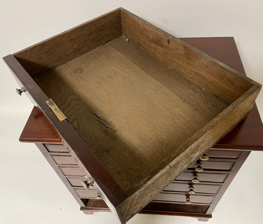 Antique Mahogany Collector's Chest View XVII