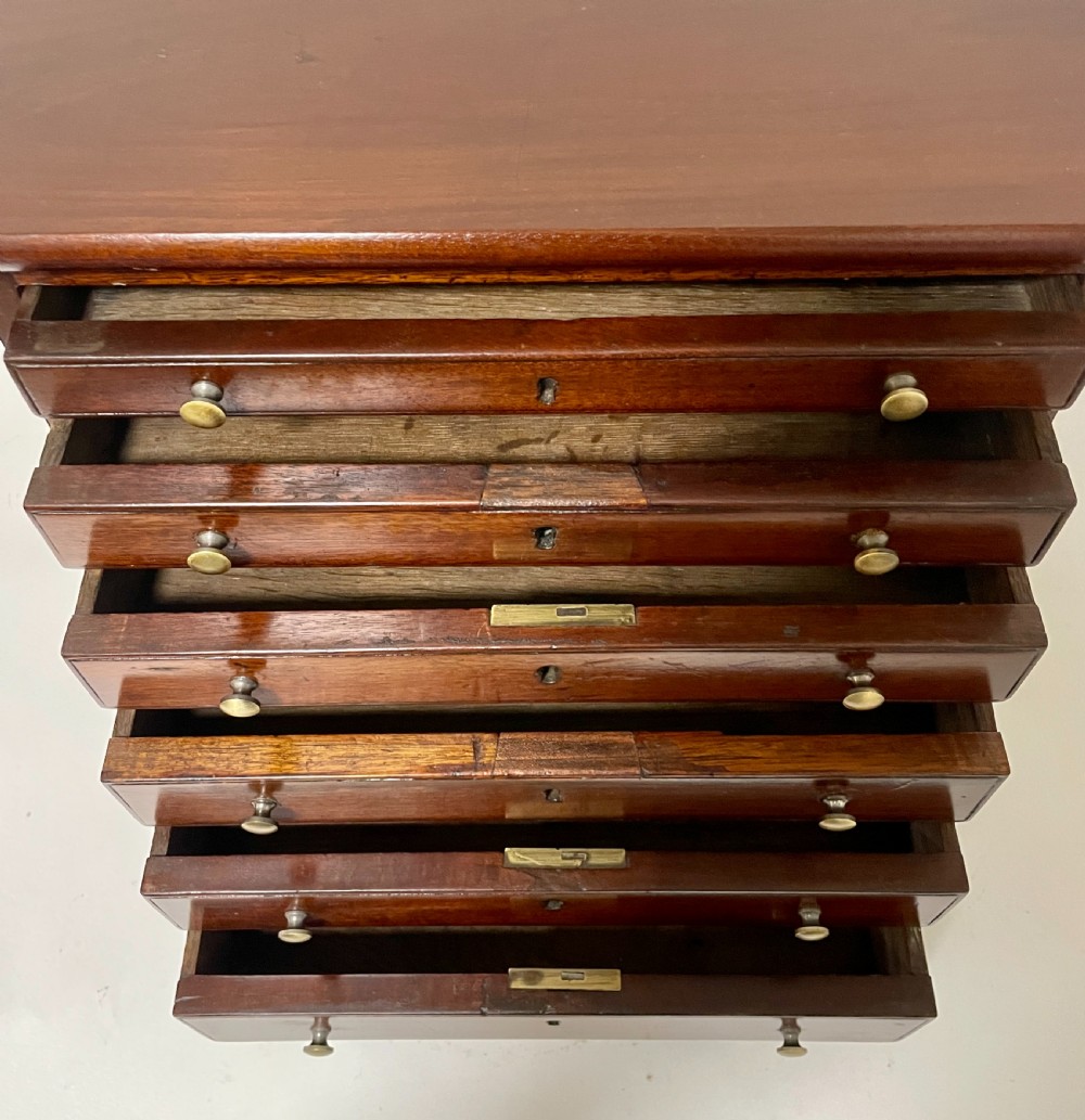 Antique Mahogany Collector's Chest View XVIII