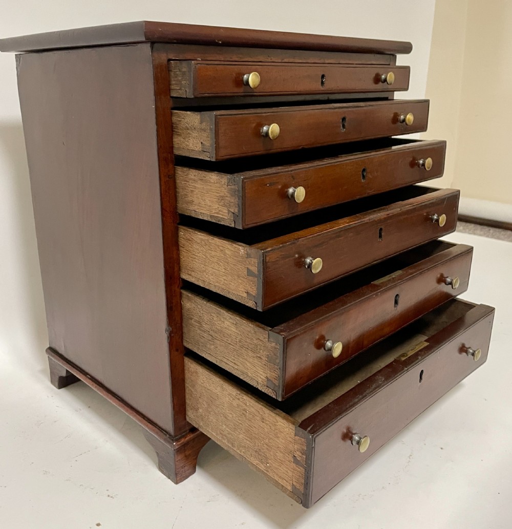 Antique Mahogany Collector's Chest View XIX