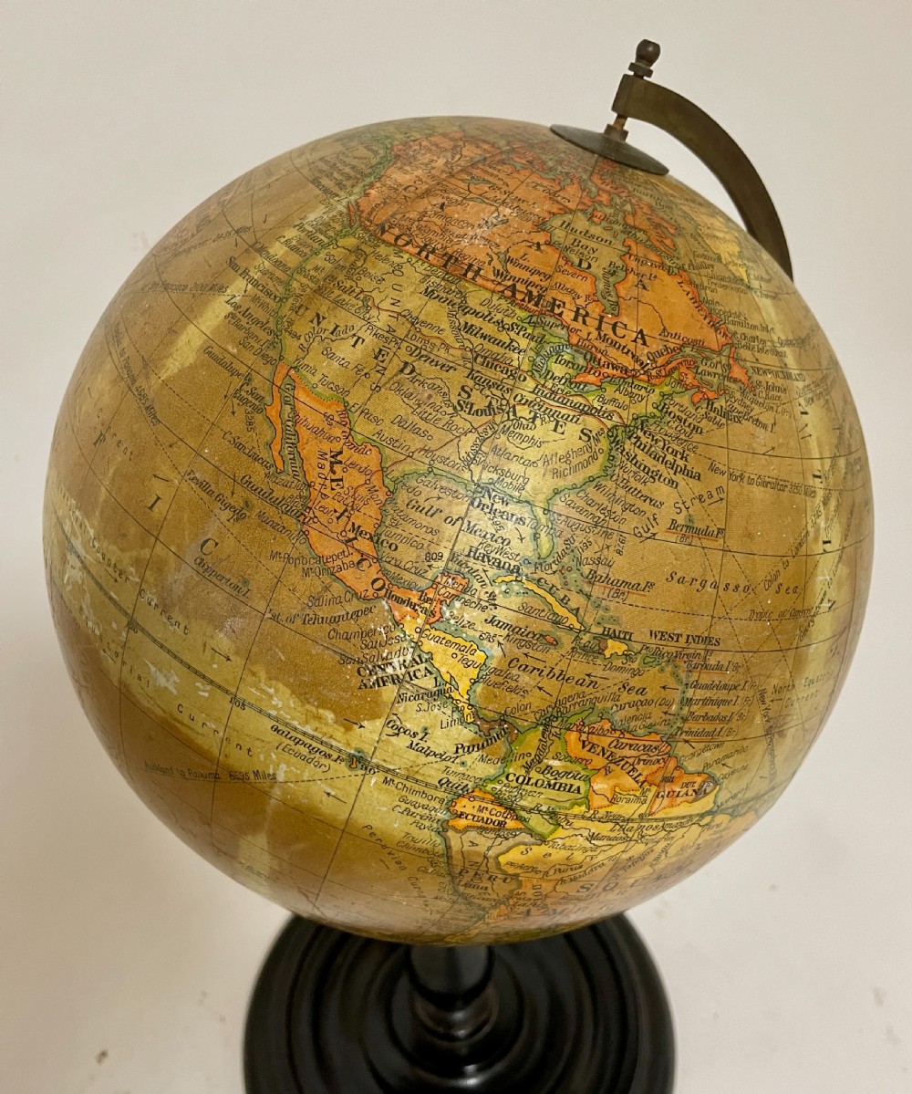 Antique Geographia Terrestrial Globe View X