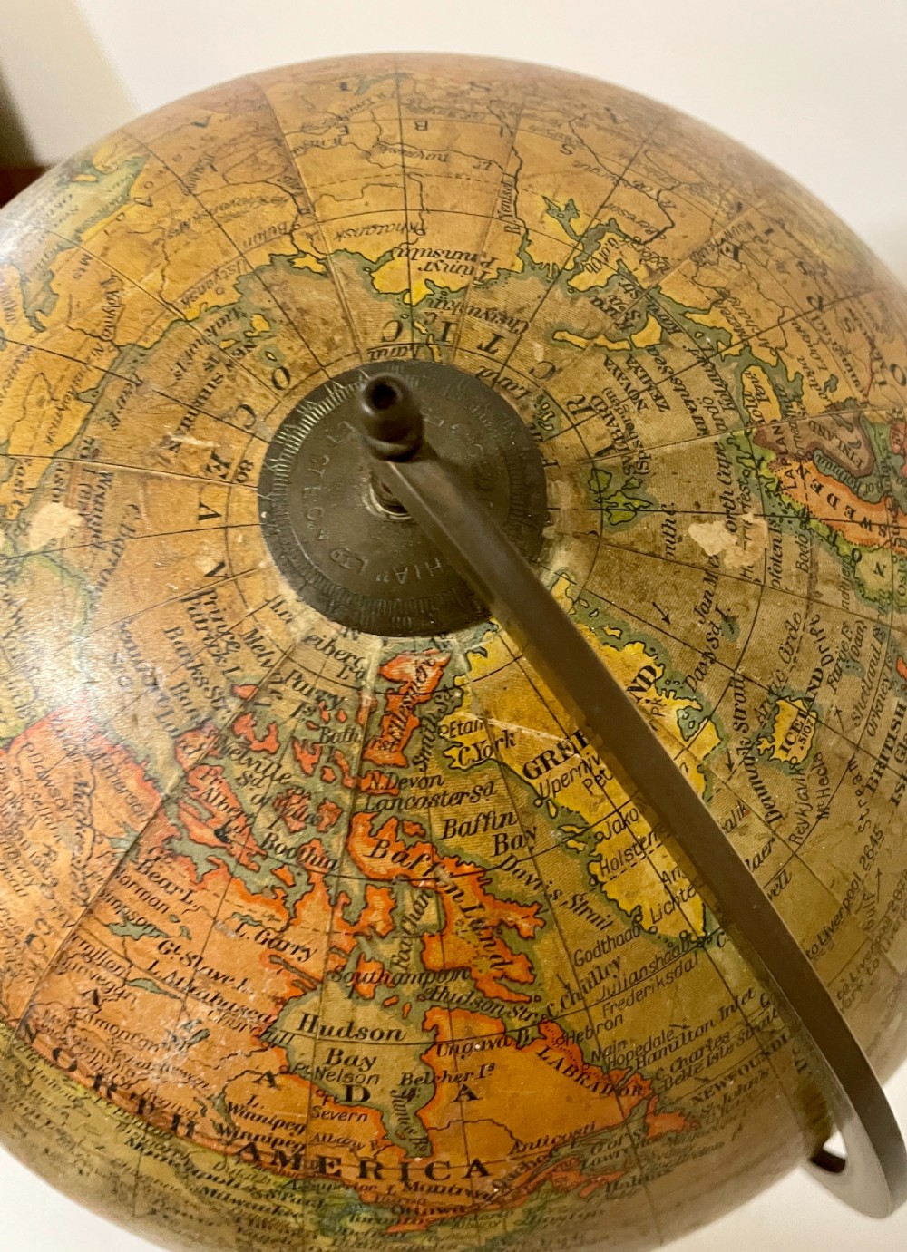 Antique Geographia Terrestrial Globe View XII