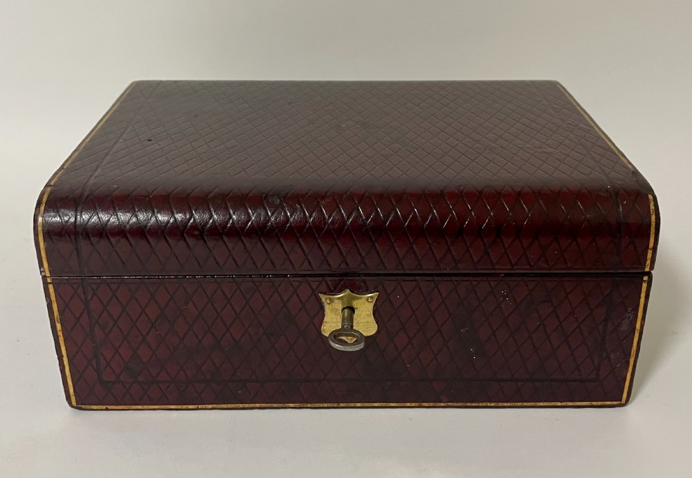 Antique Leather Jewellery Box View X