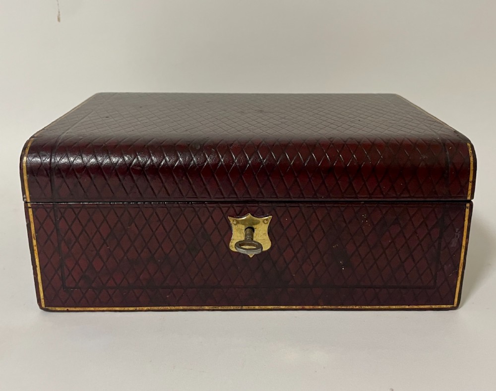 Antique Leather Jewellery Box View II