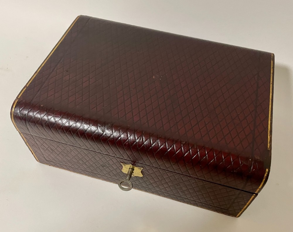 Antique Leather Jewellery Box View III