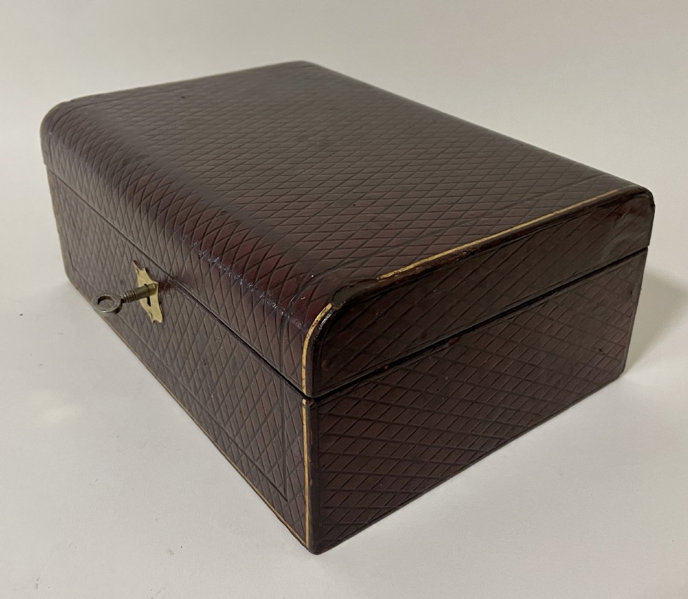 Antique Leather Jewellery Box View IV