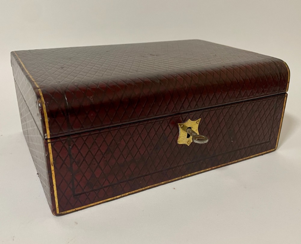 Antique Leather Jewellery Box View IX