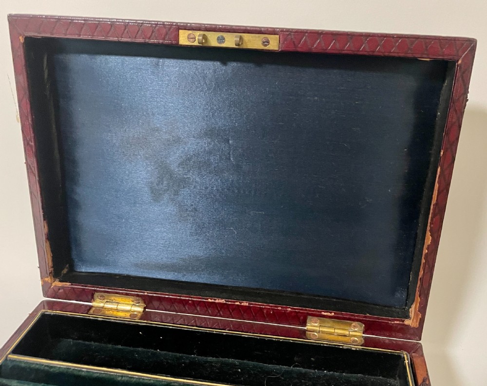 Antique Leather Jewellery Box View XI