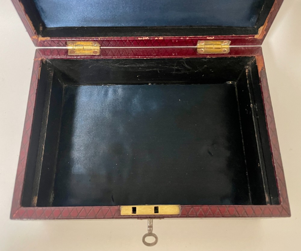 Antique Leather Jewellery Box View XII