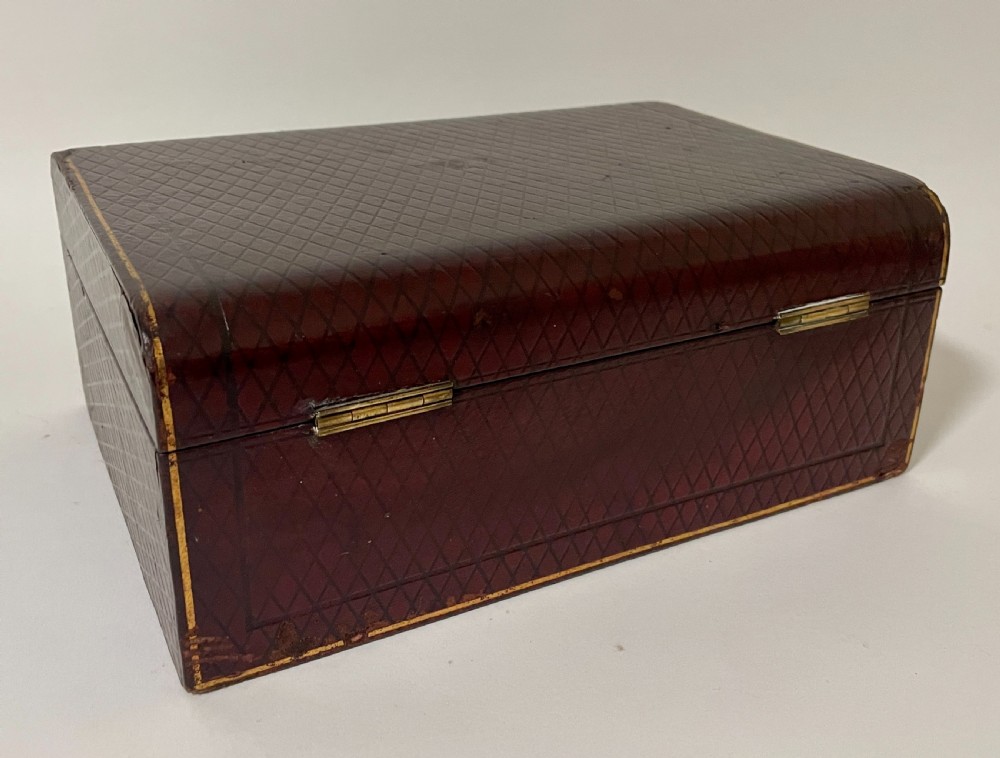 Antique Leather Jewellery Box View XIII