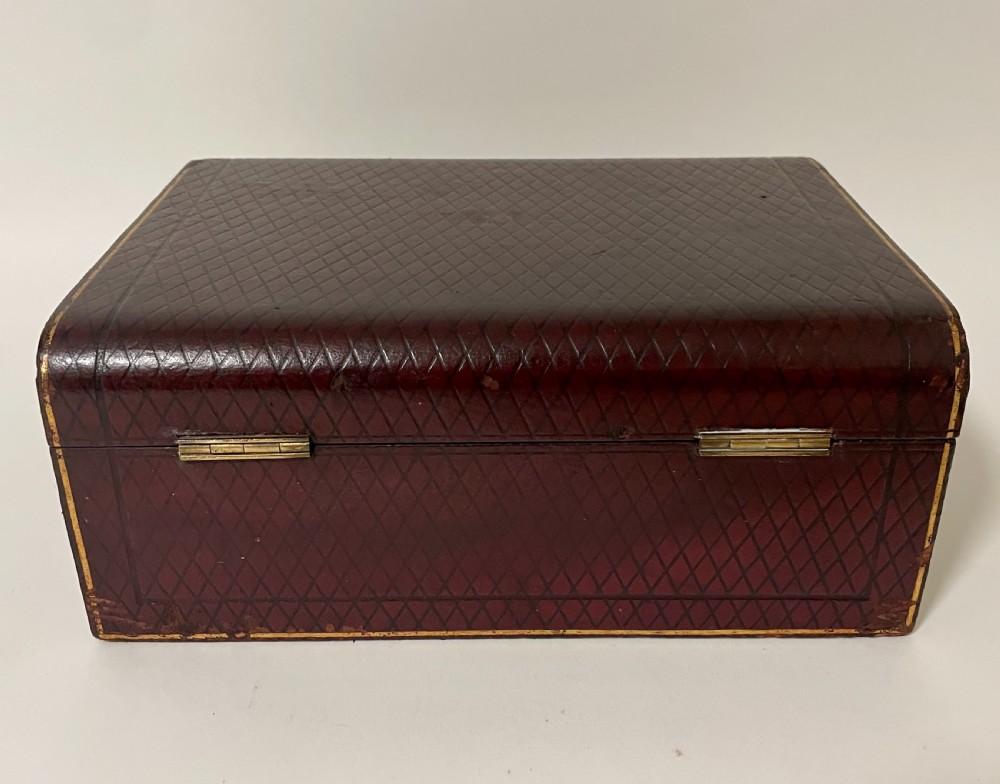 Antique Leather Jewellery Box View XIV