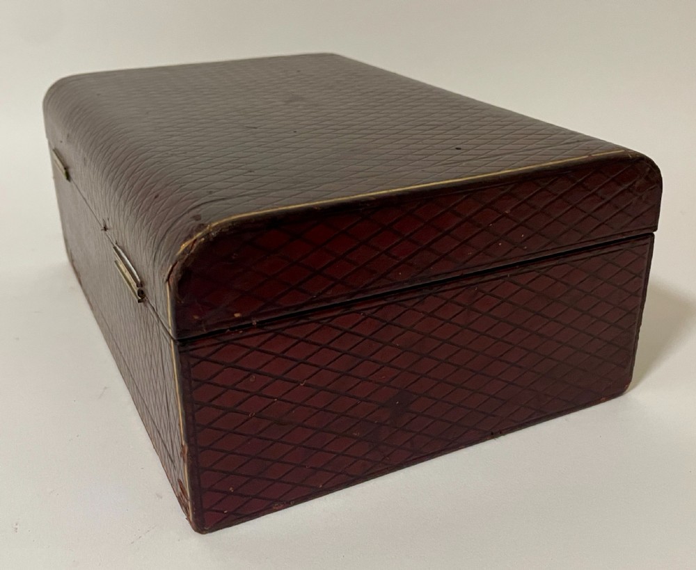 Antique Leather Jewellery Box View XV