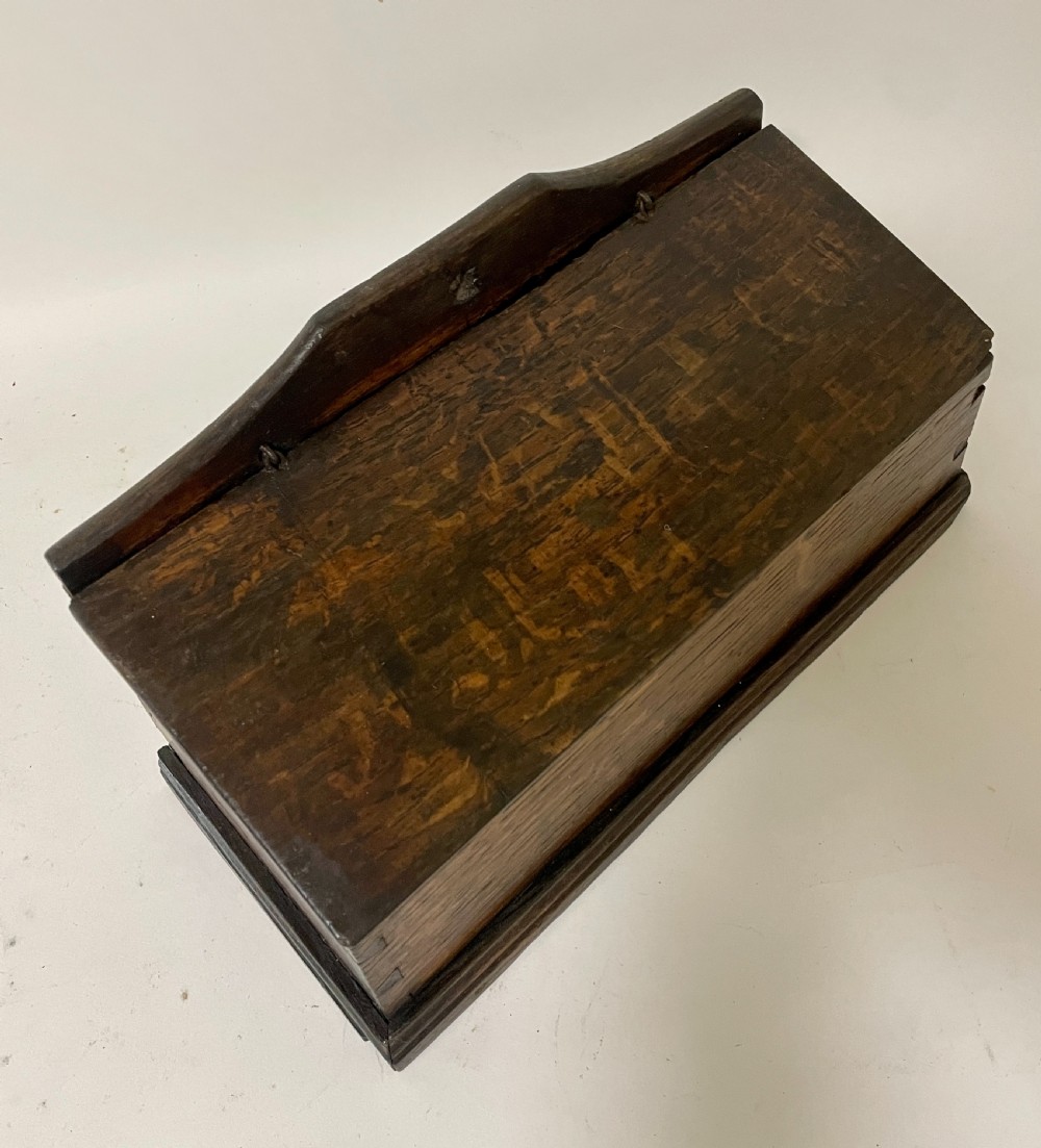 Georgian Oak Candle Box View XI