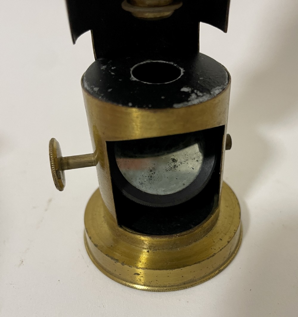 Antique Brass Field Microscope View VIII