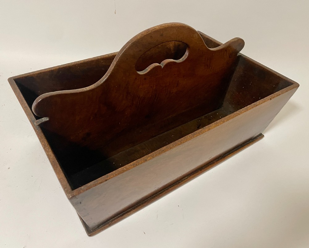 Georgian Mahogany Cutlery Tray View V