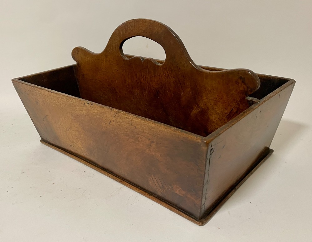 Georgian Mahogany Cutlery Tray View XI