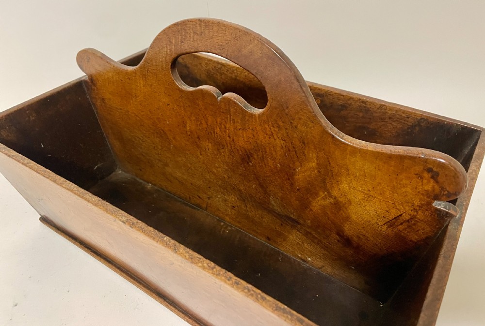 Georgian Mahogany Cutlery Tray View XII