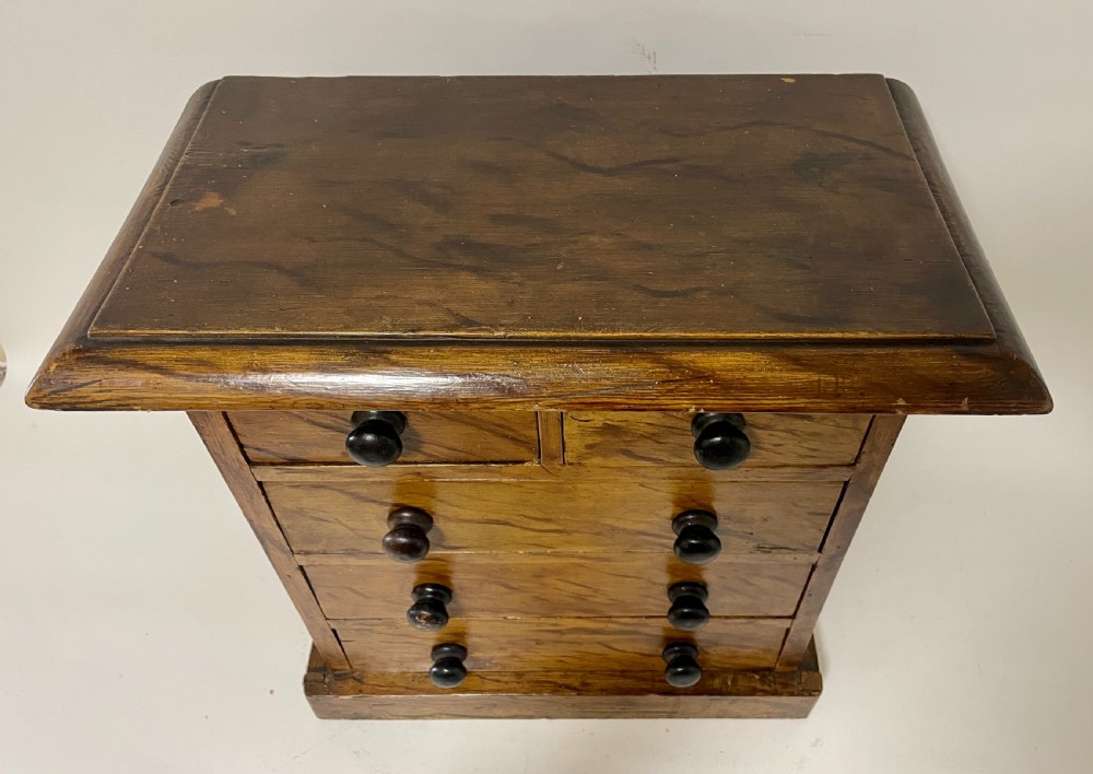Antique Miniature Chest of Drawers in Original Painted Finish View III