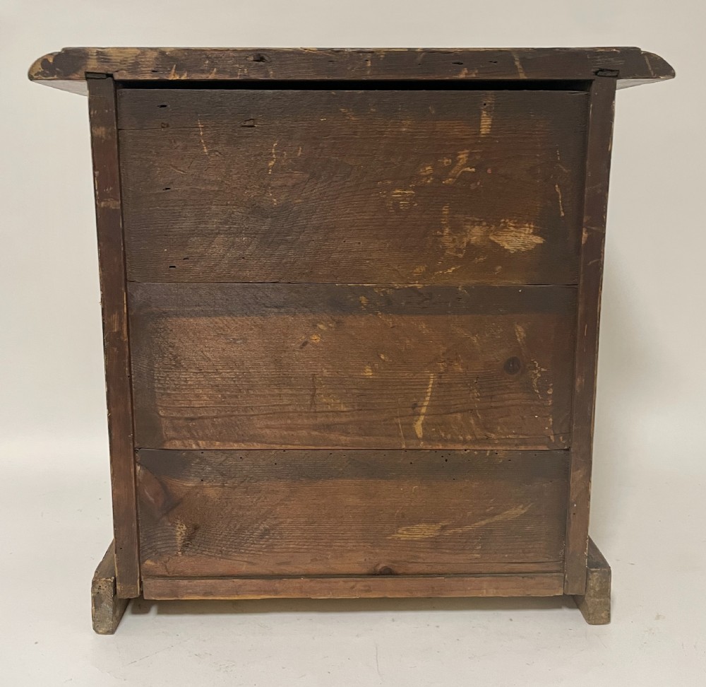Antique Miniature Chest of Drawers in Original Painted Finish View VII