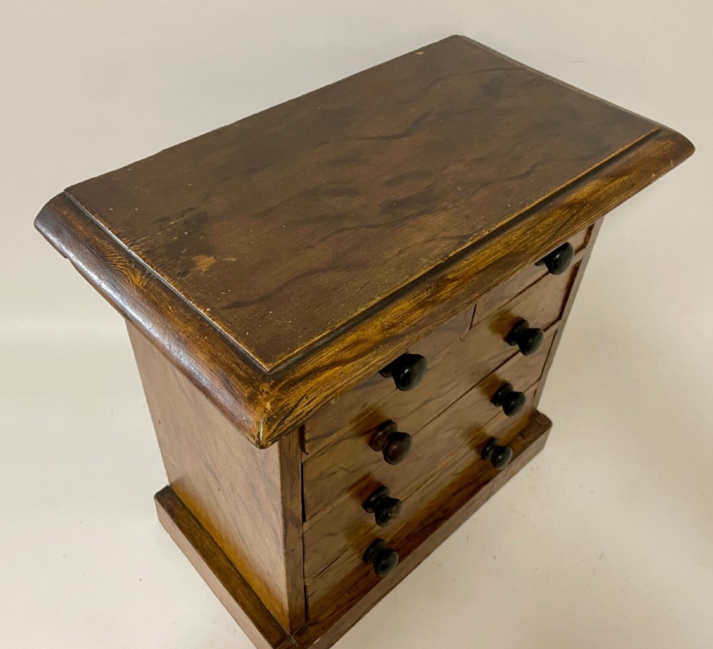Antique Miniature Chest of Drawers in Original Painted Finish View XVII