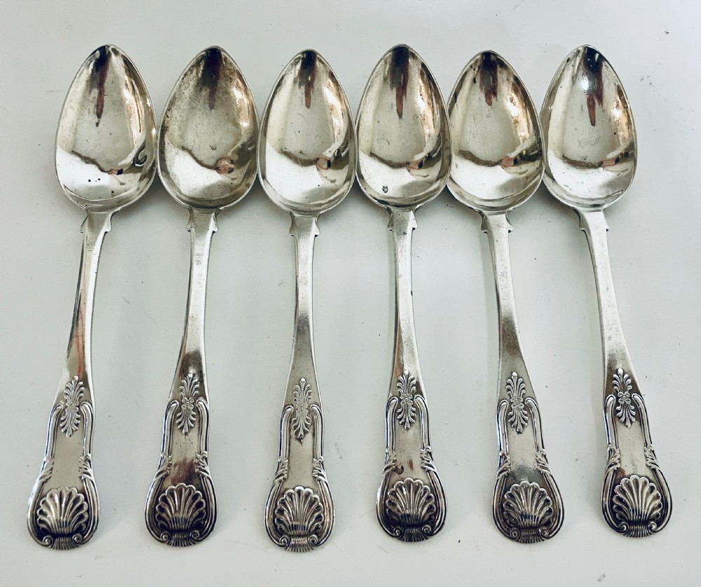 Set of Six Georgian Scottish Tablespoons View II