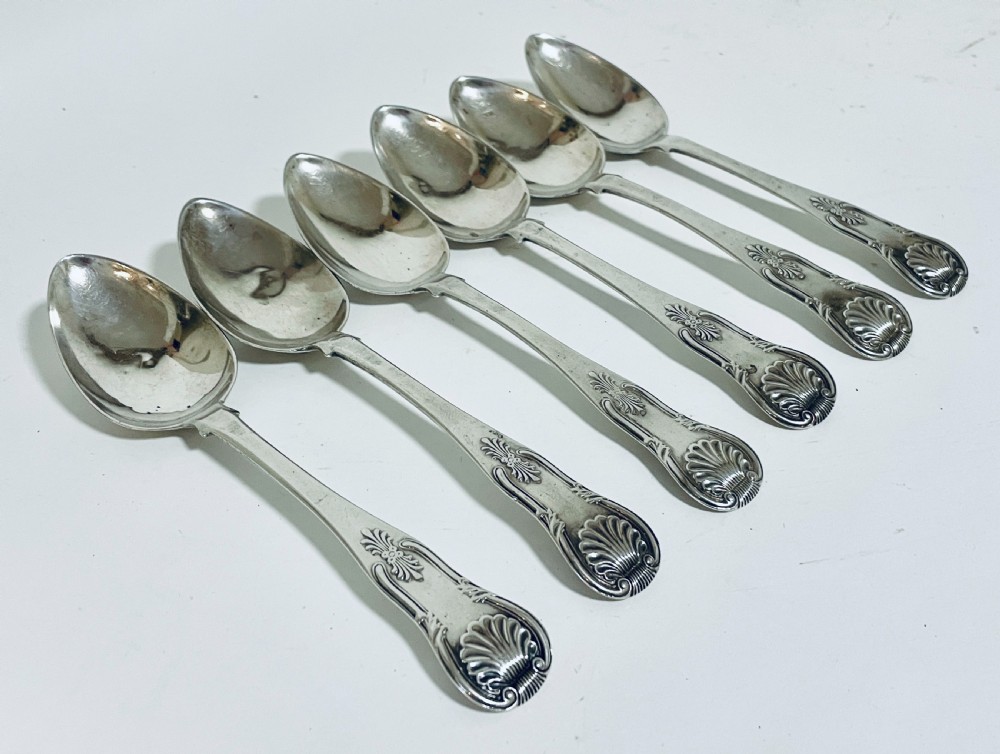 Set of Six Georgian Scottish Tablespoons